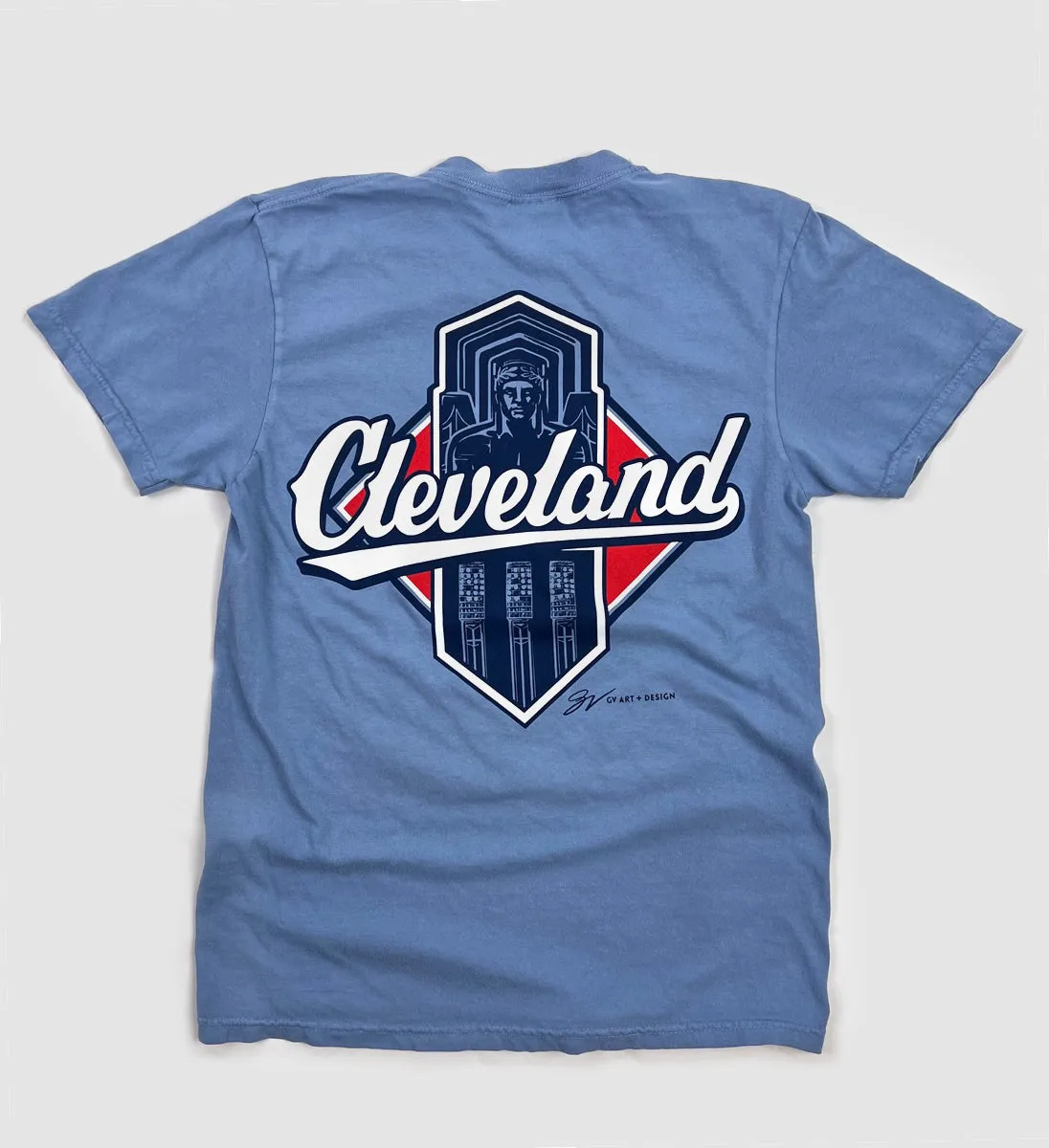 Cleveland Baseball Diamond Script Tshirt