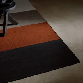 Color Blocked Area Rug - Blk M/Ochre/Flint