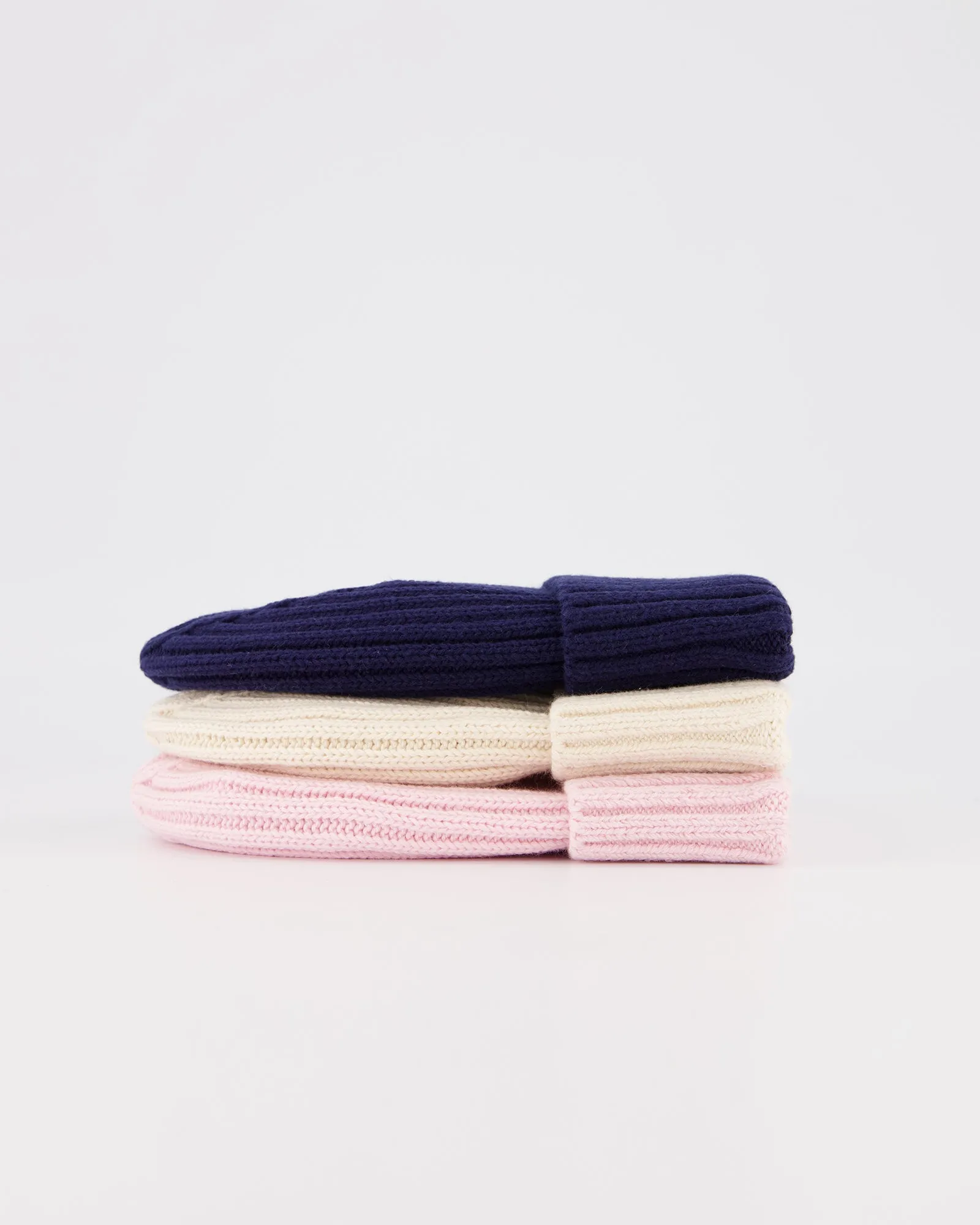 Cotton Knit Beanie - Dusty Pink