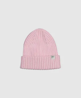 Cotton Knit Beanie - Dusty Pink