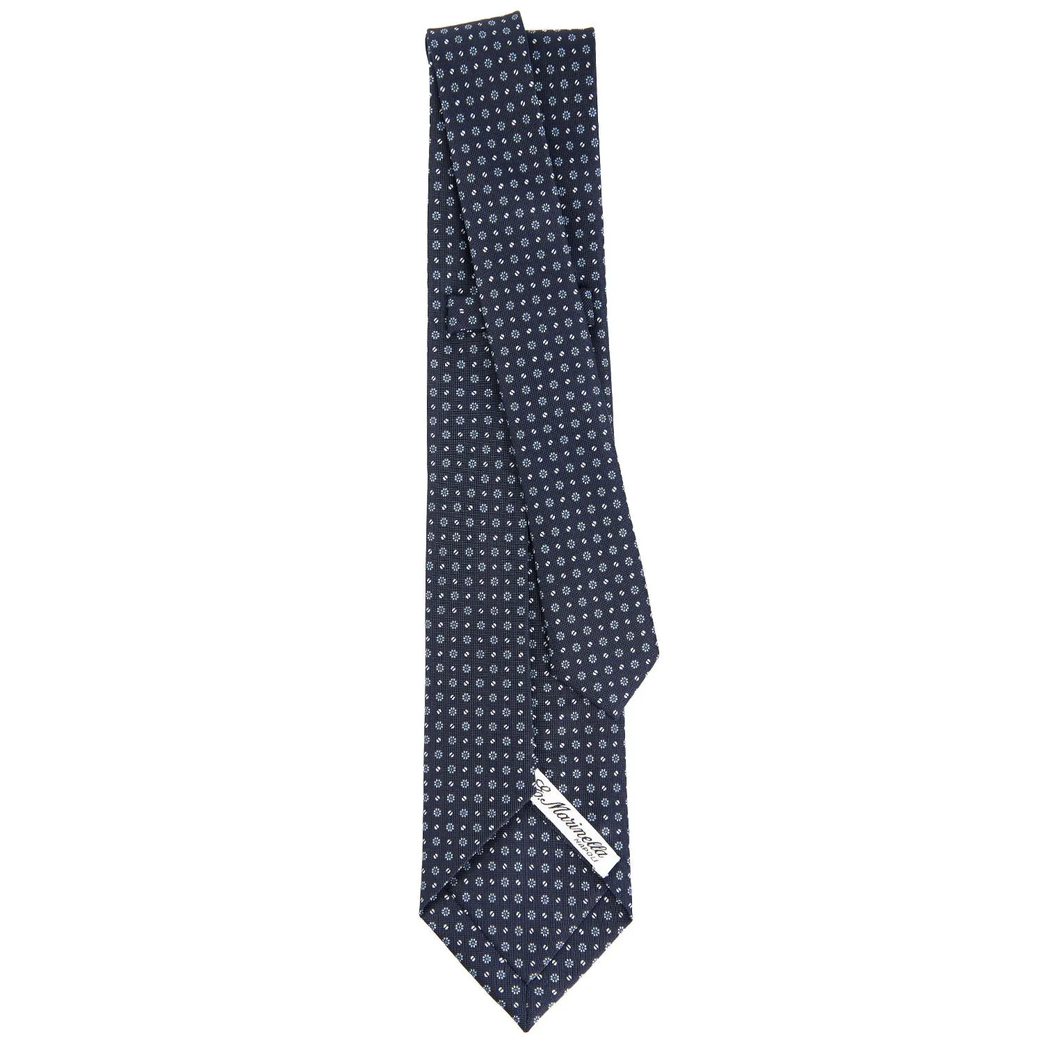 DARK BLUE 7 FOLD SARTORIAL SILK TIE