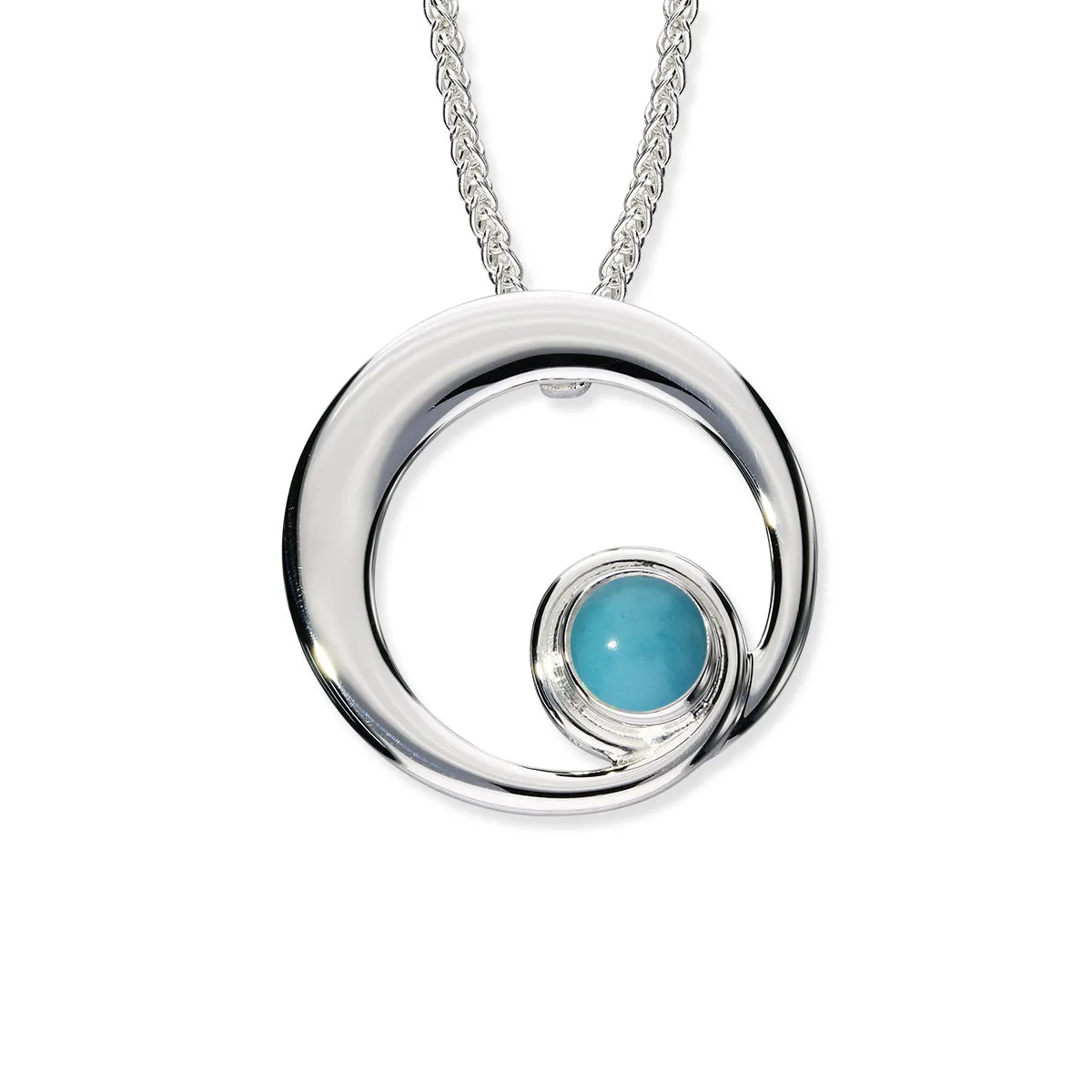 December Birthstone Silver Pendant SP280 Turquoise