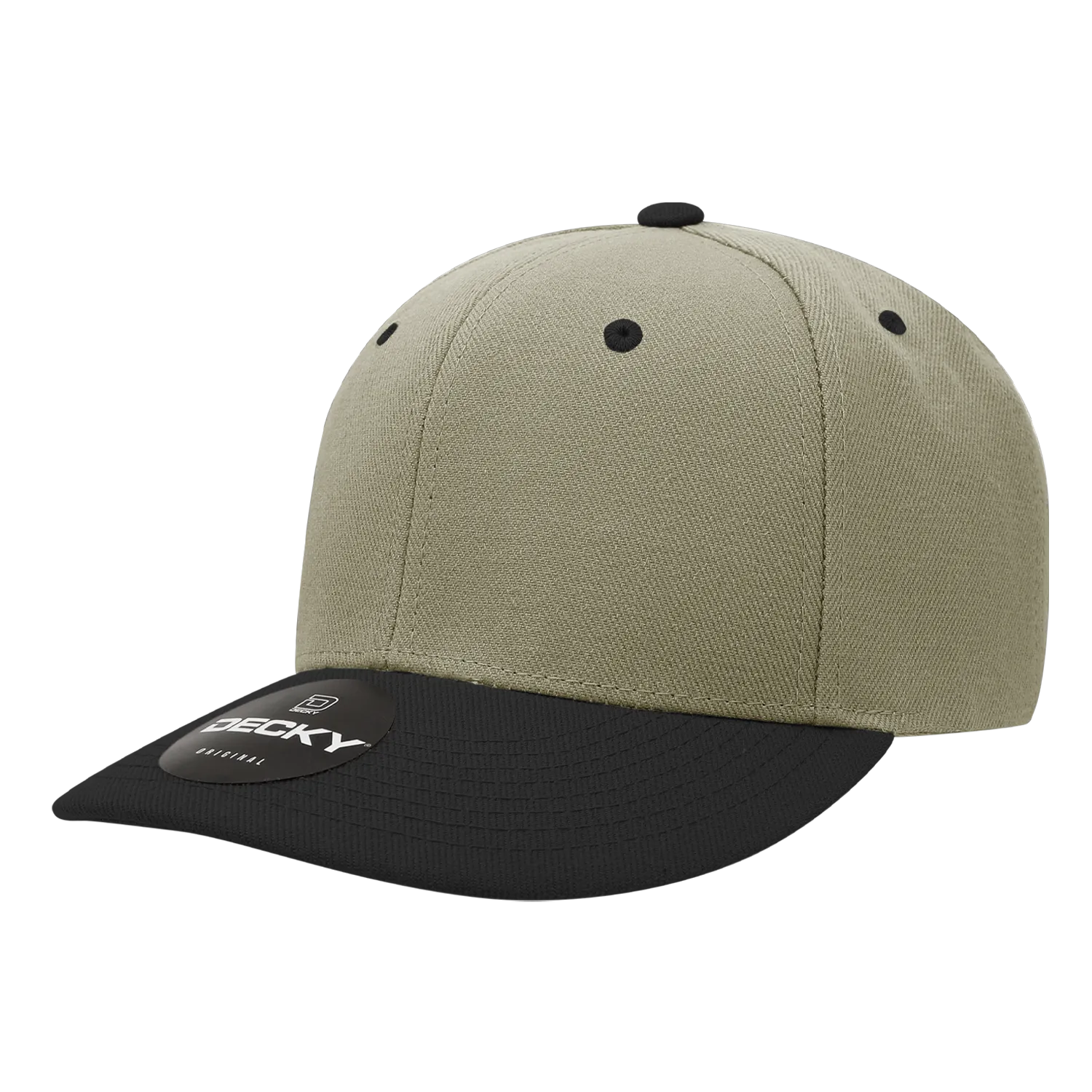 Decky 207 - Deluxe, Mid Pro Baseball Hat, 6 Panel Structured Cap - CASE Pricing