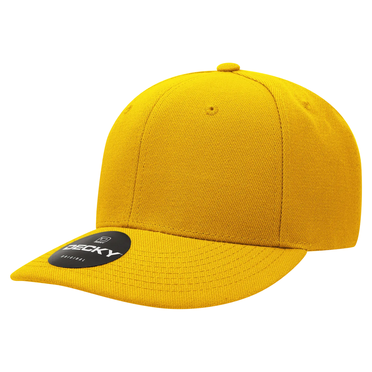 Decky 207 - Deluxe, Mid Pro Baseball Hat, 6 Panel Structured Cap - CASE Pricing