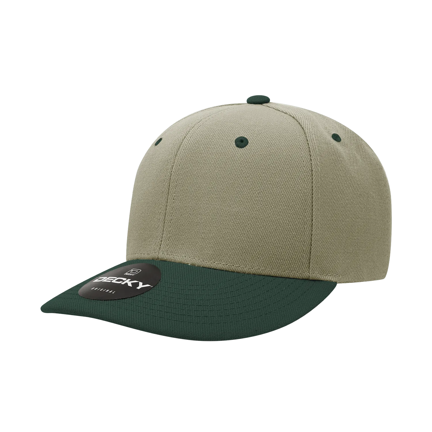 Decky 207 - Deluxe, Mid Pro Baseball Hat, 6 Panel Structured Cap - CASE Pricing