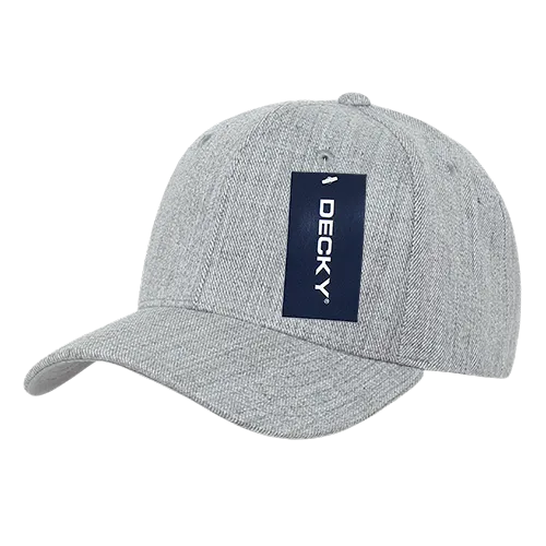 Decky 207 - Deluxe, Mid Pro Baseball Hat, 6 Panel Structured Cap - CASE Pricing