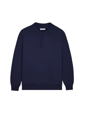 DNA Heavyweight Polo Sweatshirt—navy