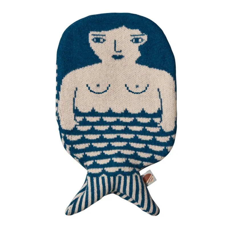 Donna Wilson - Mermaid Hot Water Bottle - Blue