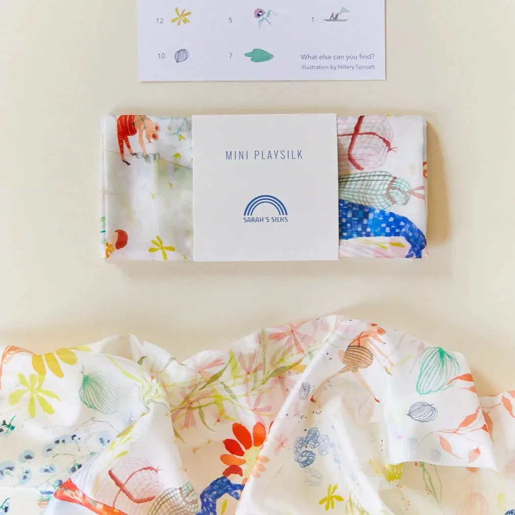 Enchanted Mini Playsilk | Seek & Find in Garden in the Sea