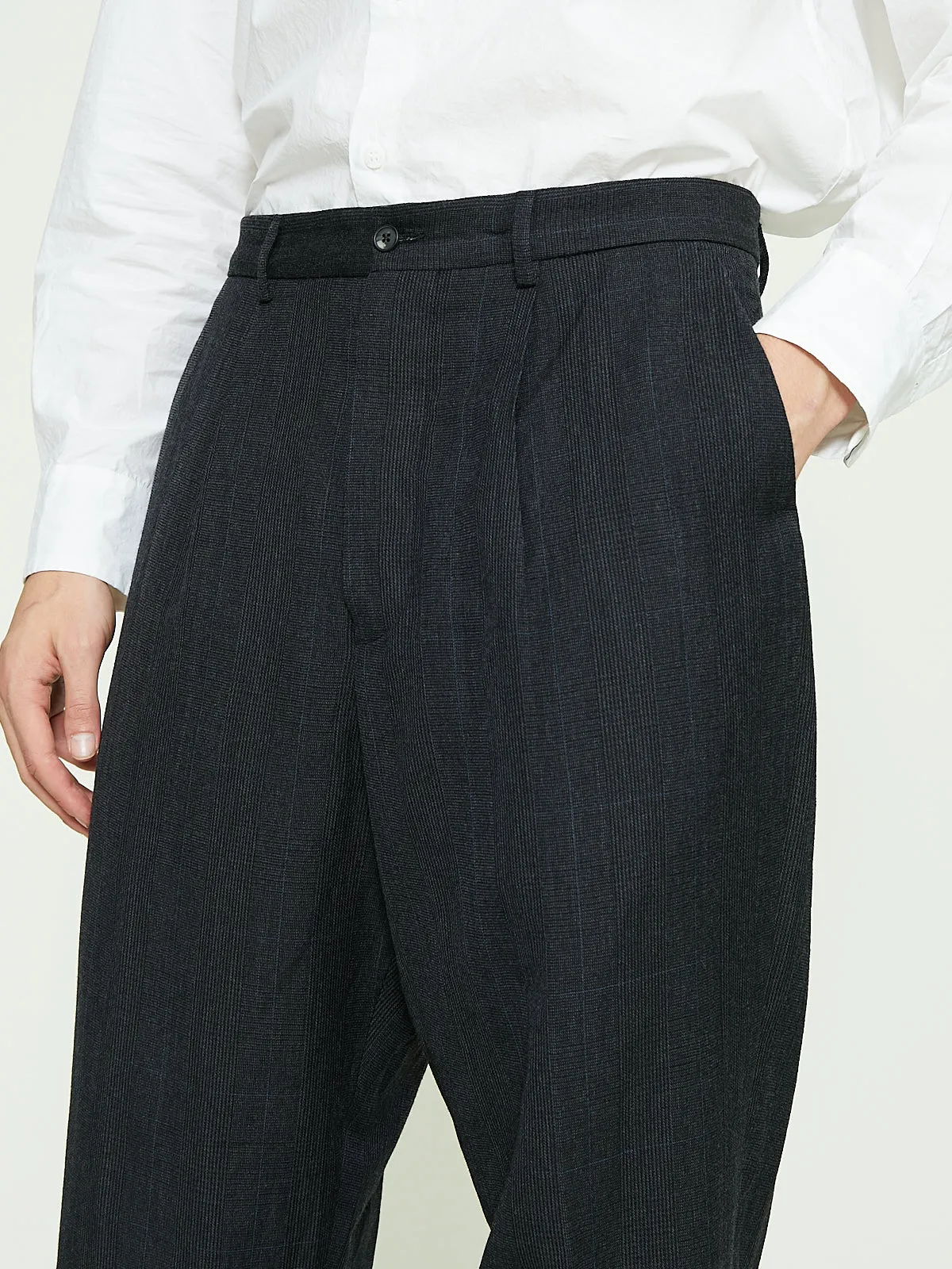 Farmer Pants in Charcoal Check