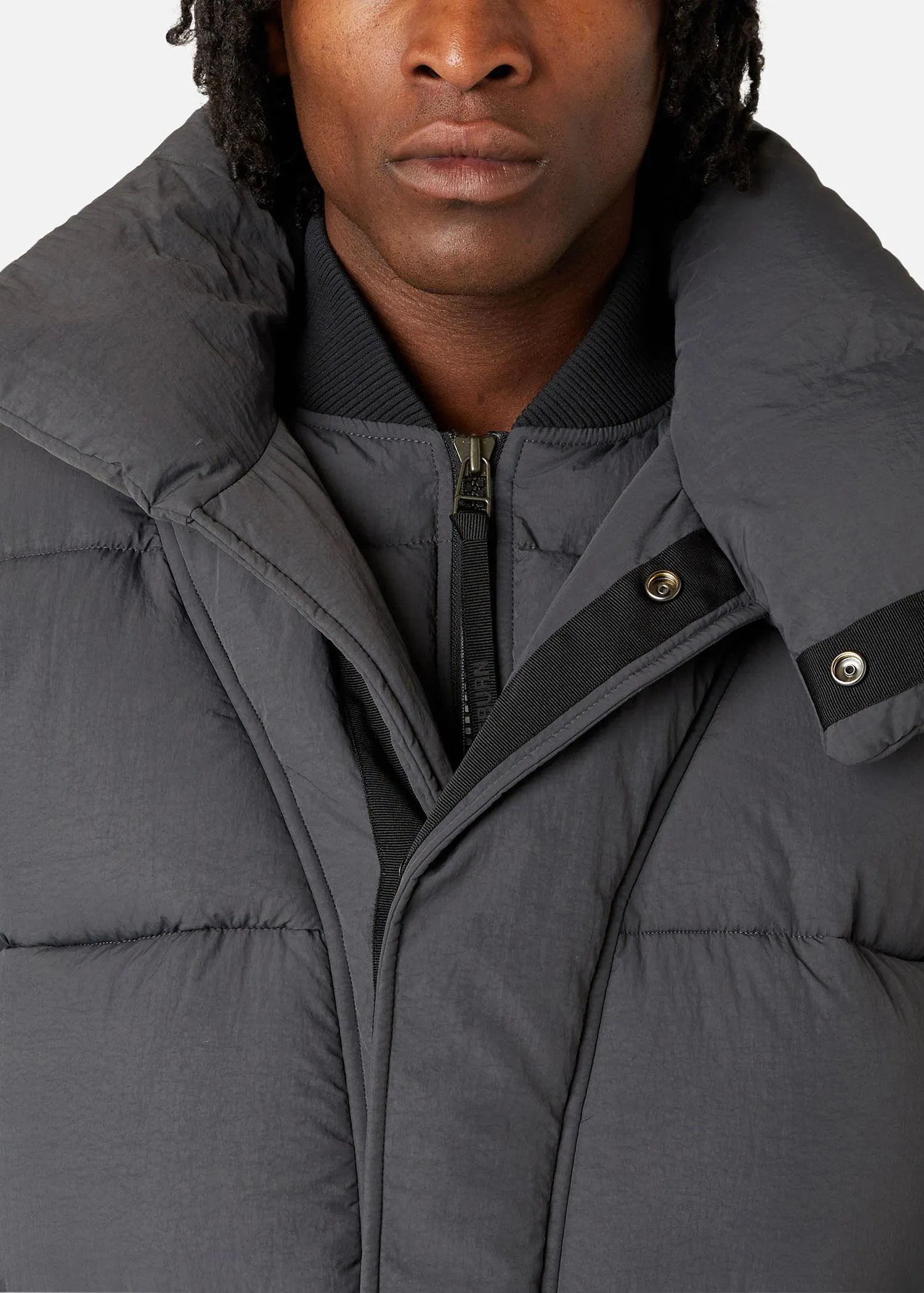 FILLED PUFFA DARK GREY