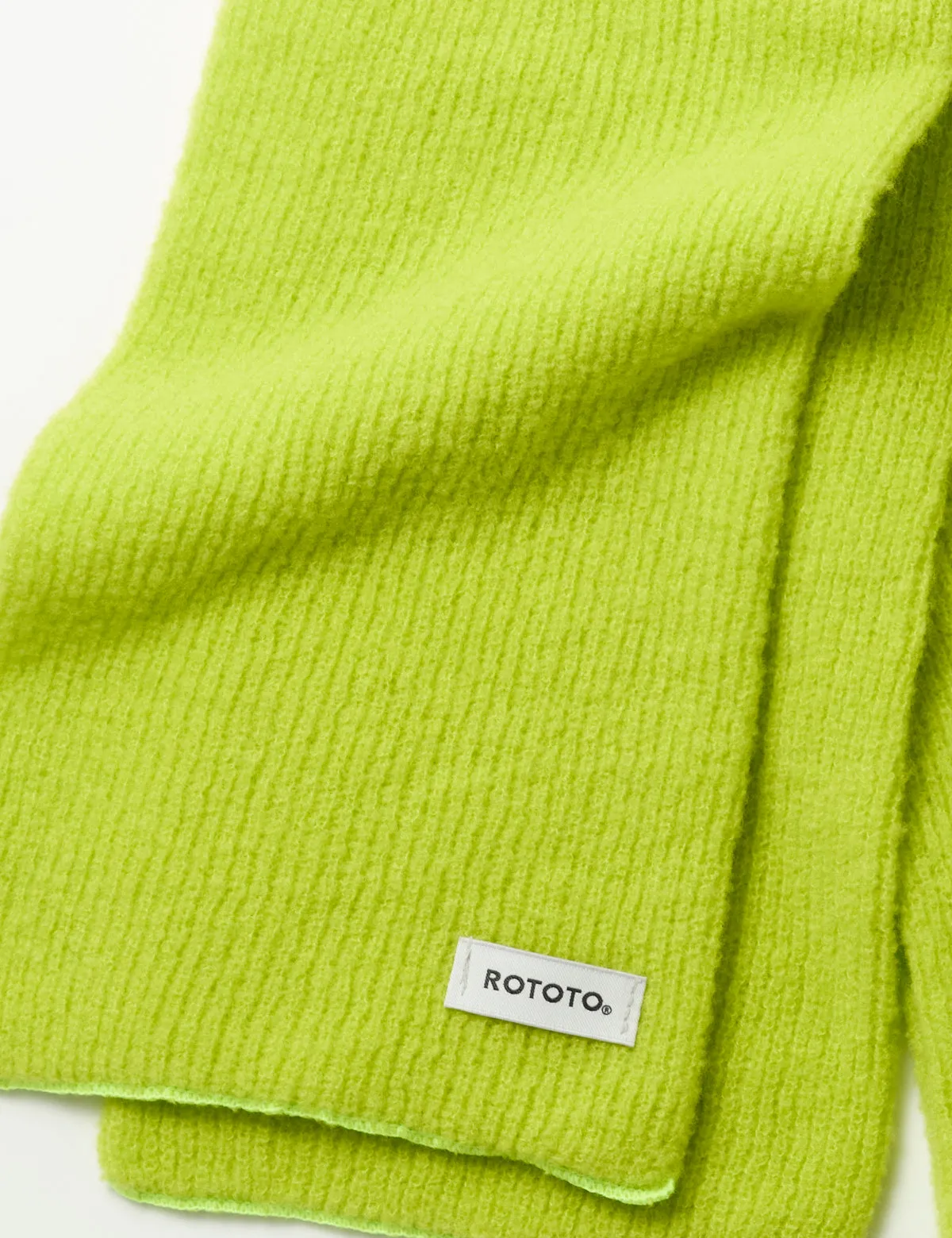 FINAL SALE: Merino Boucle Scarf - Lime