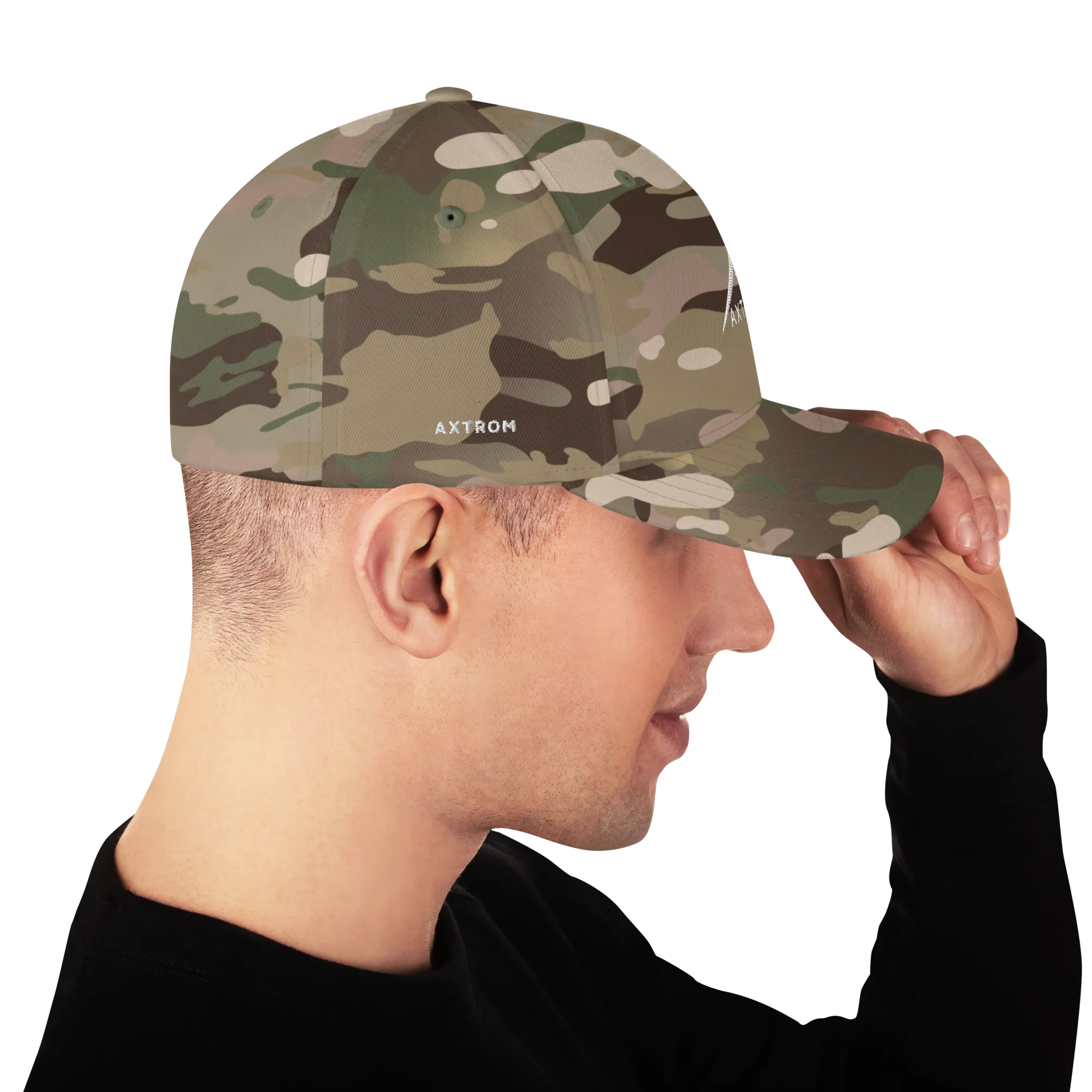 Flexfit Cap (White/Multicam Green)