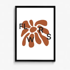 FLWRS Art Print - White