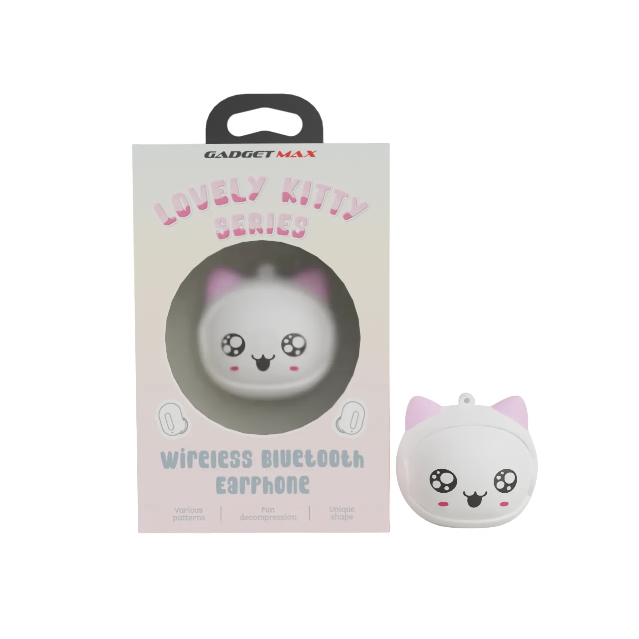 GADGET MAX GM33 LOVELY KITTY SERIES TWS Earbuds (V5.0) - GREY