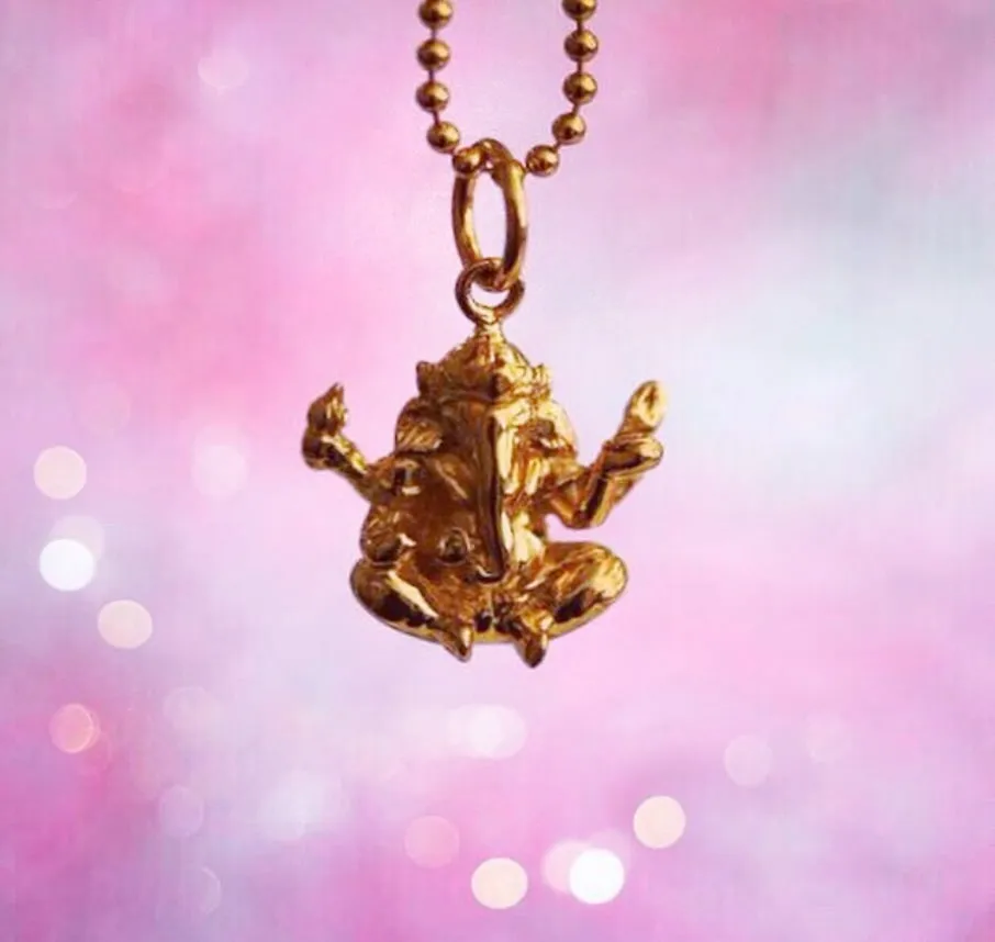 Ganesha Charm India Gold