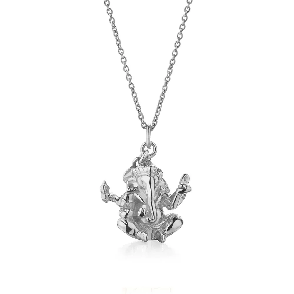 Ganesha Charm India Silver