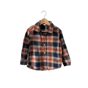 Gap / Orange x black long sleeve shirt / 3Y