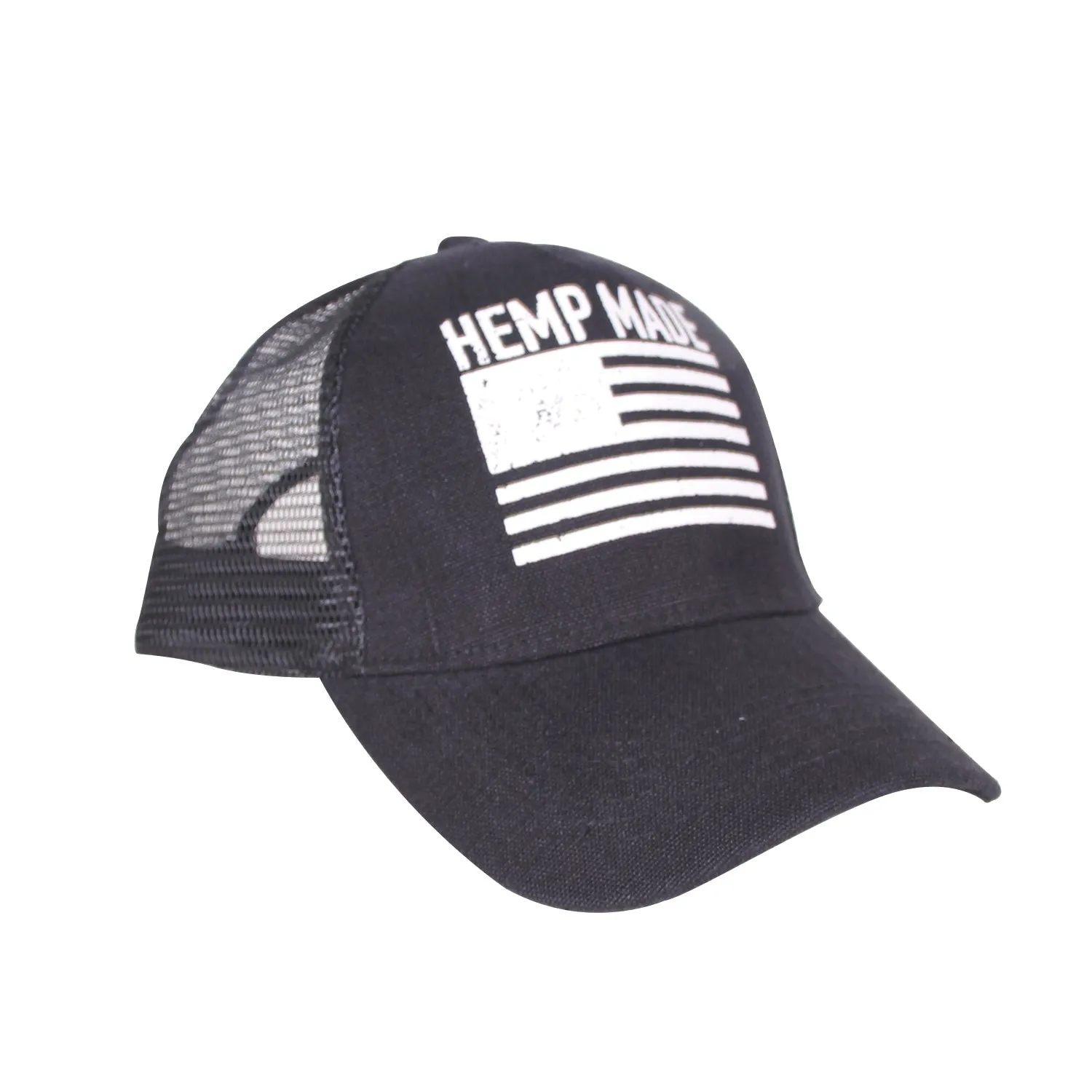 HEMP MADE Black Trucker Hat