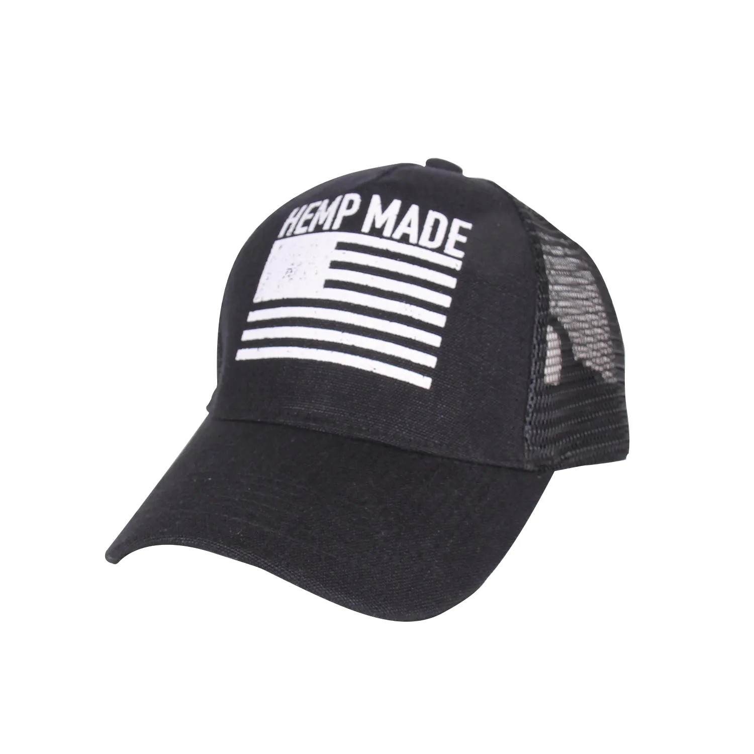 HEMP MADE Black Trucker Hat