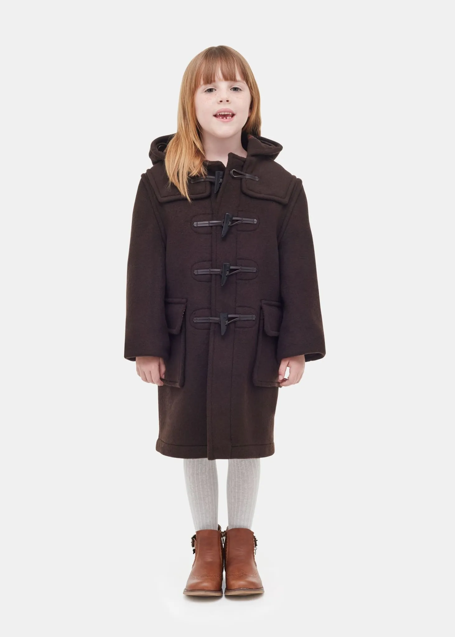 Kids Original Duffle Coat Brown