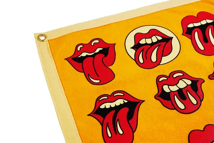 Lips Camp Flag • the Rolling Stones X Oxford Pennant