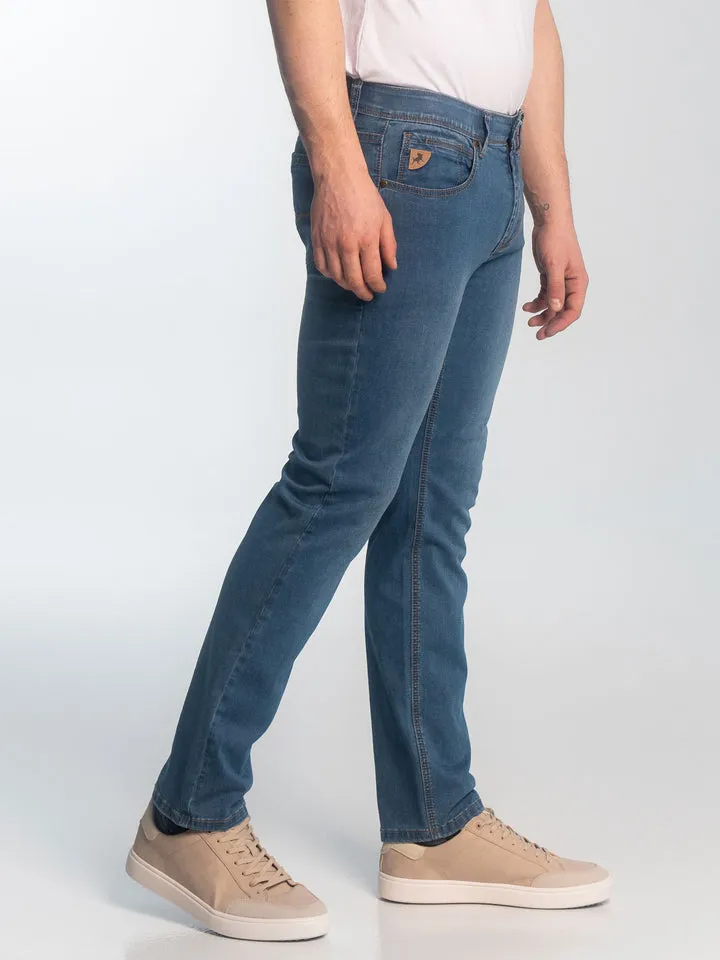 LOIS BRAD SLIM - 5 POCKET JEAN / SLIM LEG STONEWASH