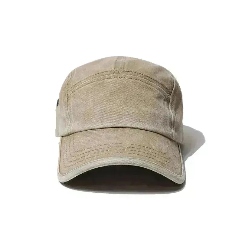 Men's And Women's Old Five-piece Baseball Caps Washed Retro