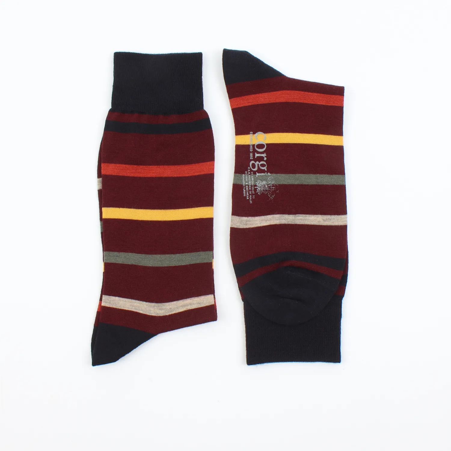 Men's Archie Stripe Merino Wool Socks