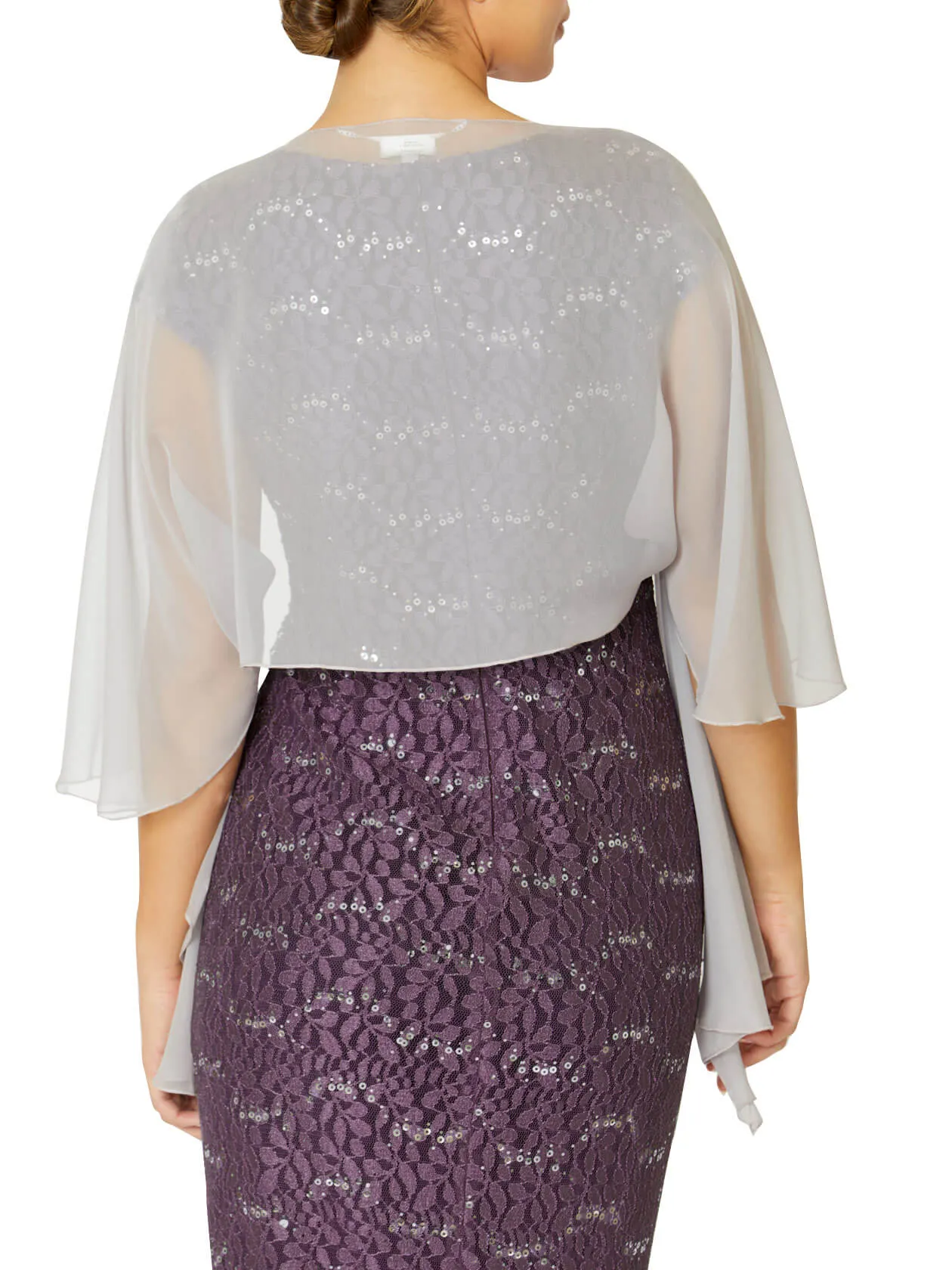 Misty Lilac Silk Shrug