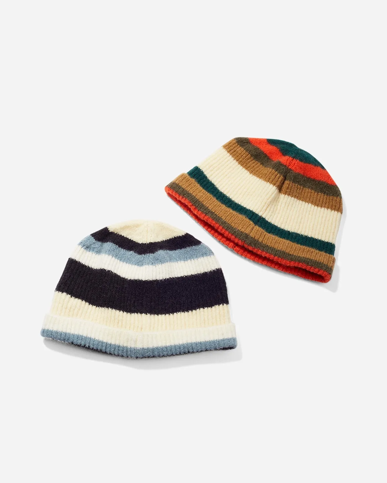 Mohair Stripe Beanie