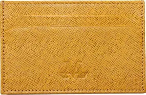 Mustard Yellow leather Card Holder