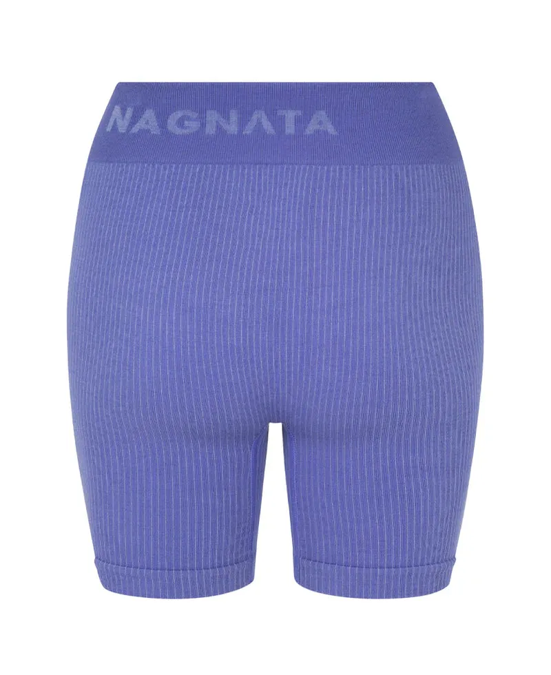 Nagnata Rib Biker Short - Violet/Grape