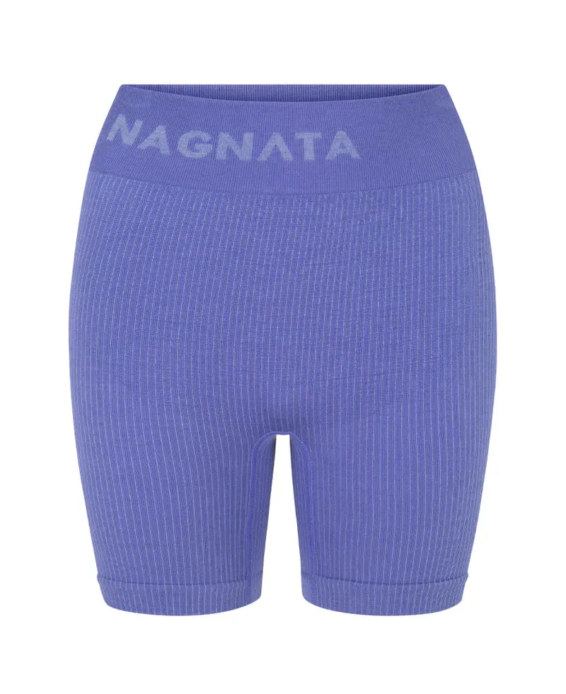 Nagnata Rib Biker Short - Violet/Grape