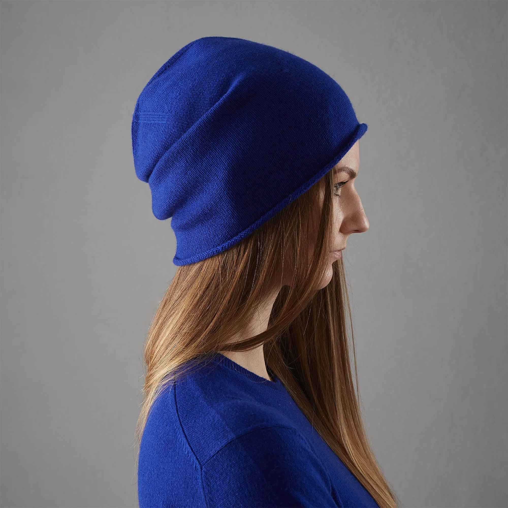 Nora Cashmere Hat [Royal blue]