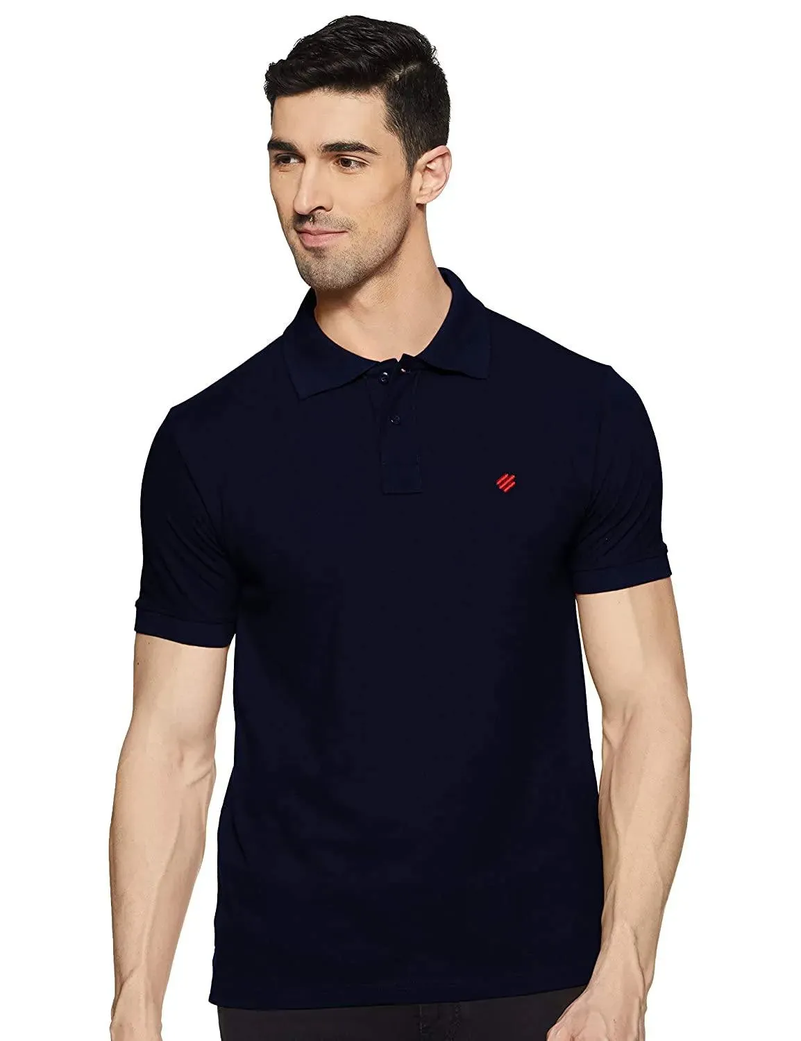 ONN Men's Cotton Polo T-Shirt (Pack of 2) in Solid Camel-Nave Blue colours