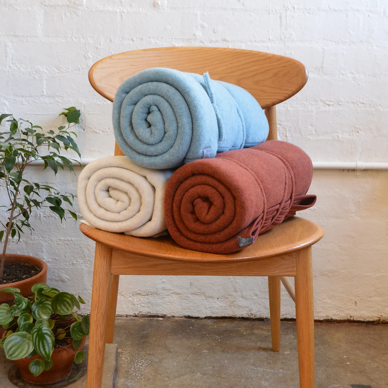 Organic Merino Wool Fleece Blanket - Medium (120x160cm) *Last One!