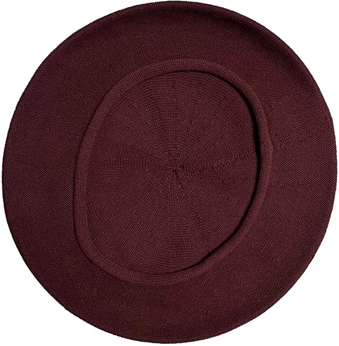 *Parkhurst 11-1/2 Inch Diameter Cotton Knit Beret, Style#30017