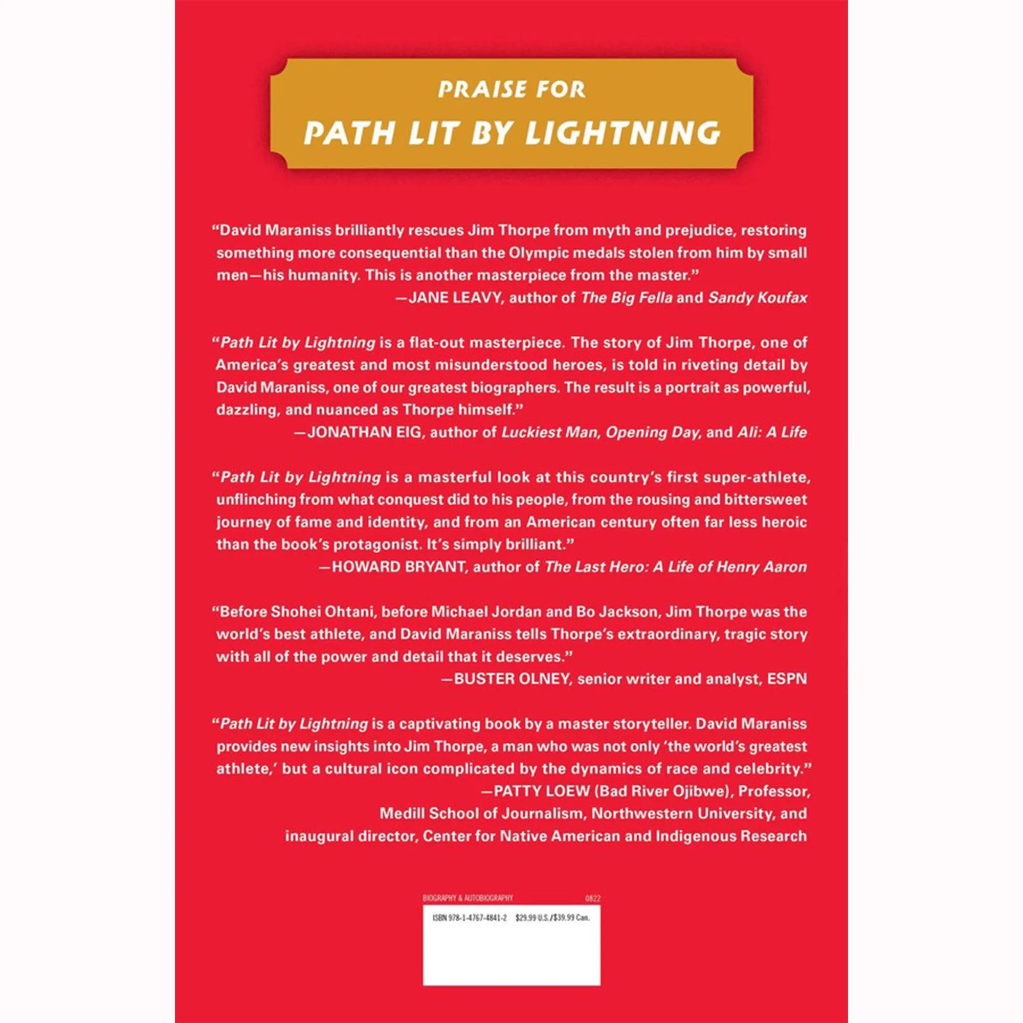 Path Lit by Lightning: The Life of Jim Thorpe