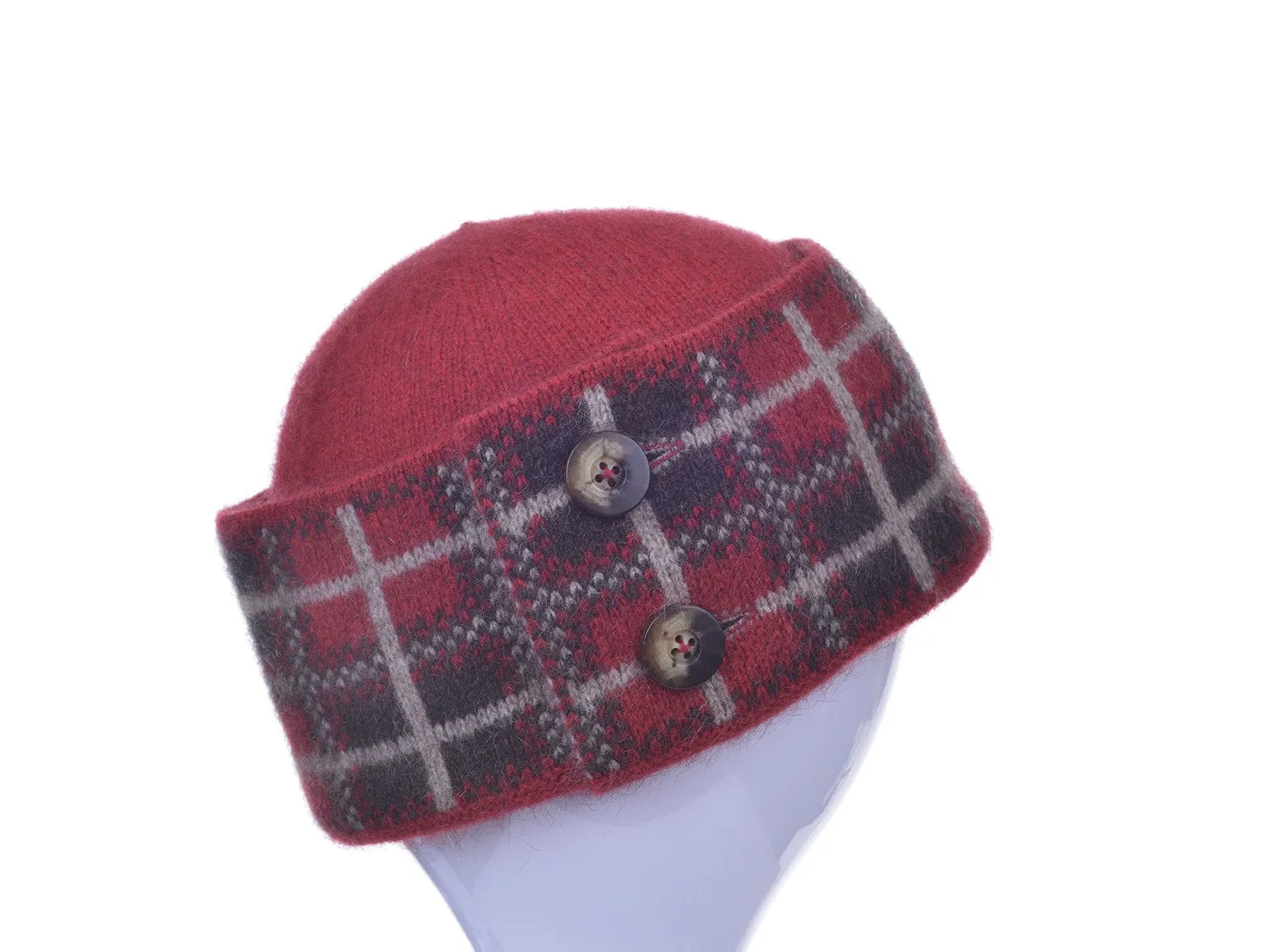 Possum Merino Tartan Hat