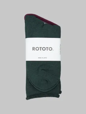 ROTOTO City Socks Dark Green