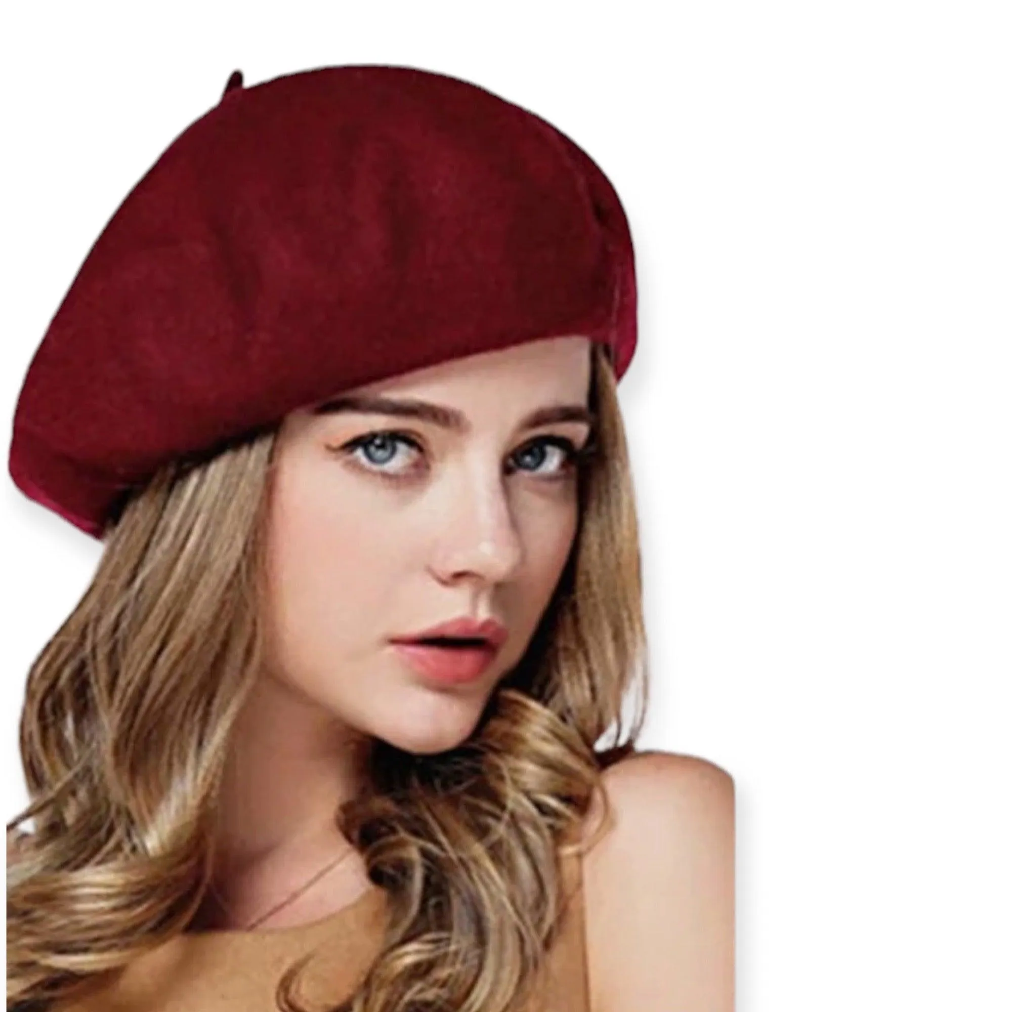 Solid Colored Wool Berets