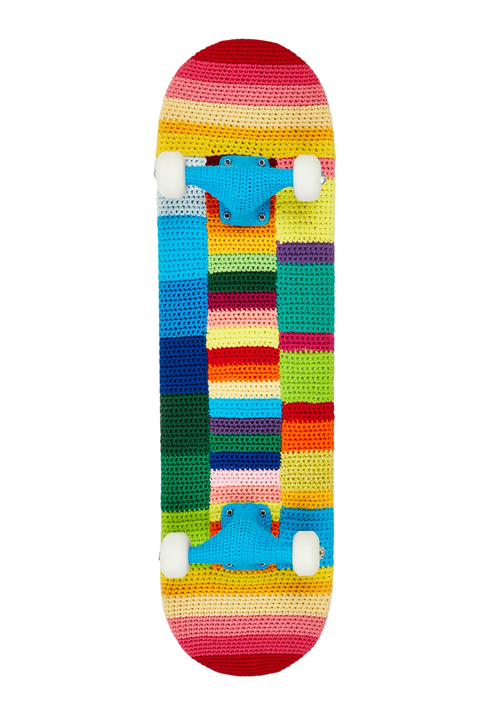 Striped Knitted Skateboard