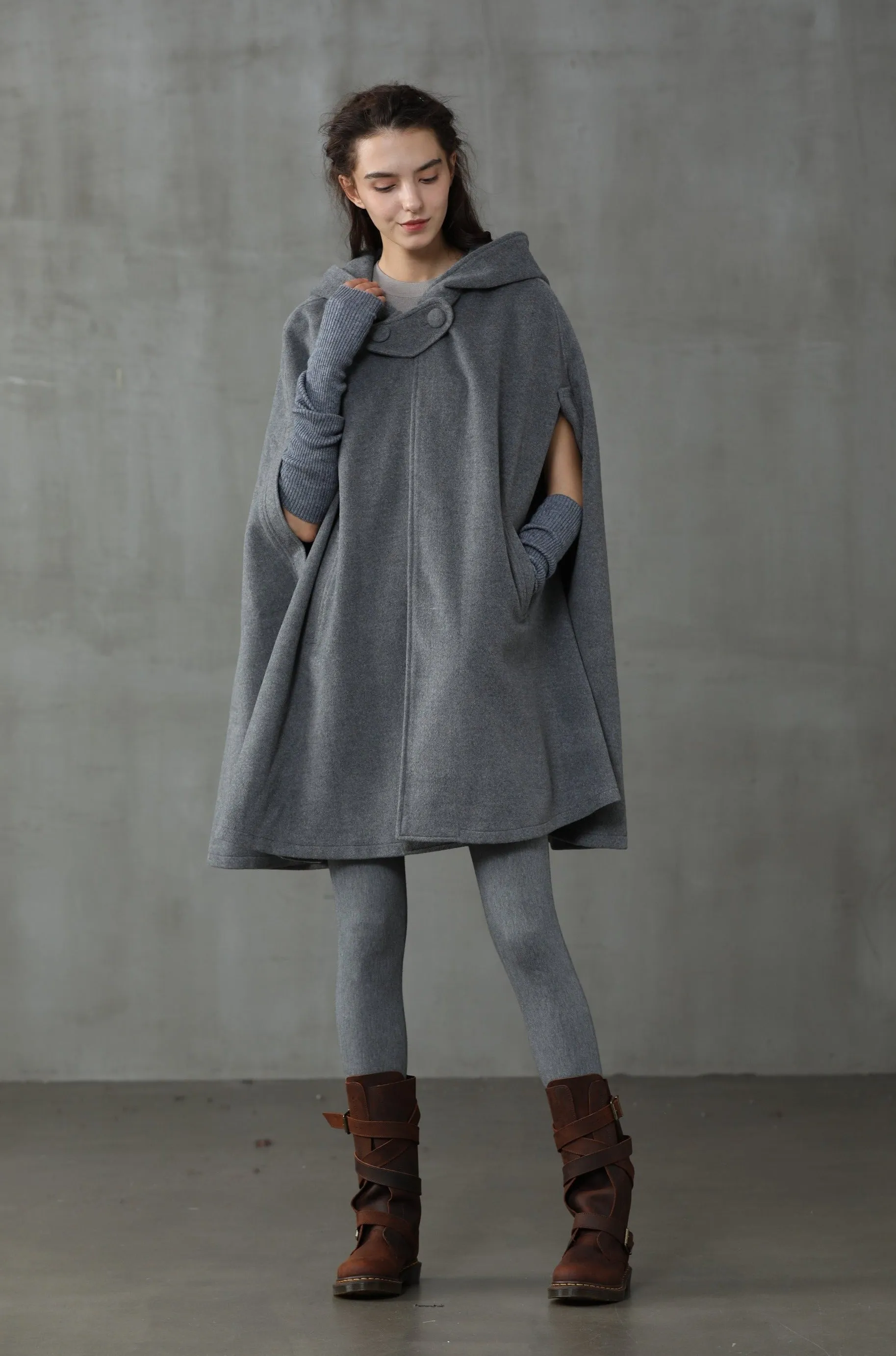 The New Yorker | Hooded Cashmere Cape