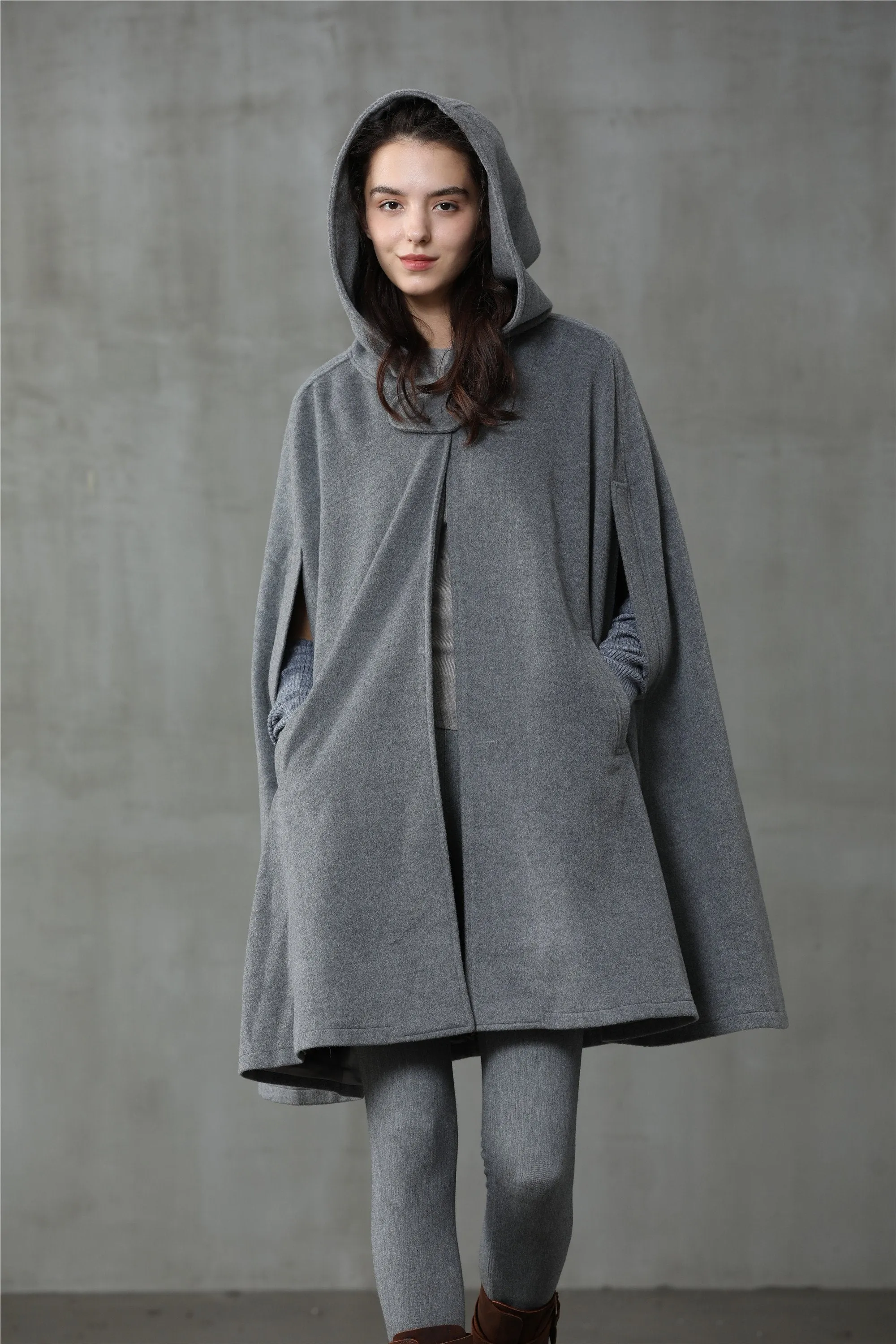 The New Yorker | Hooded Cashmere Cape