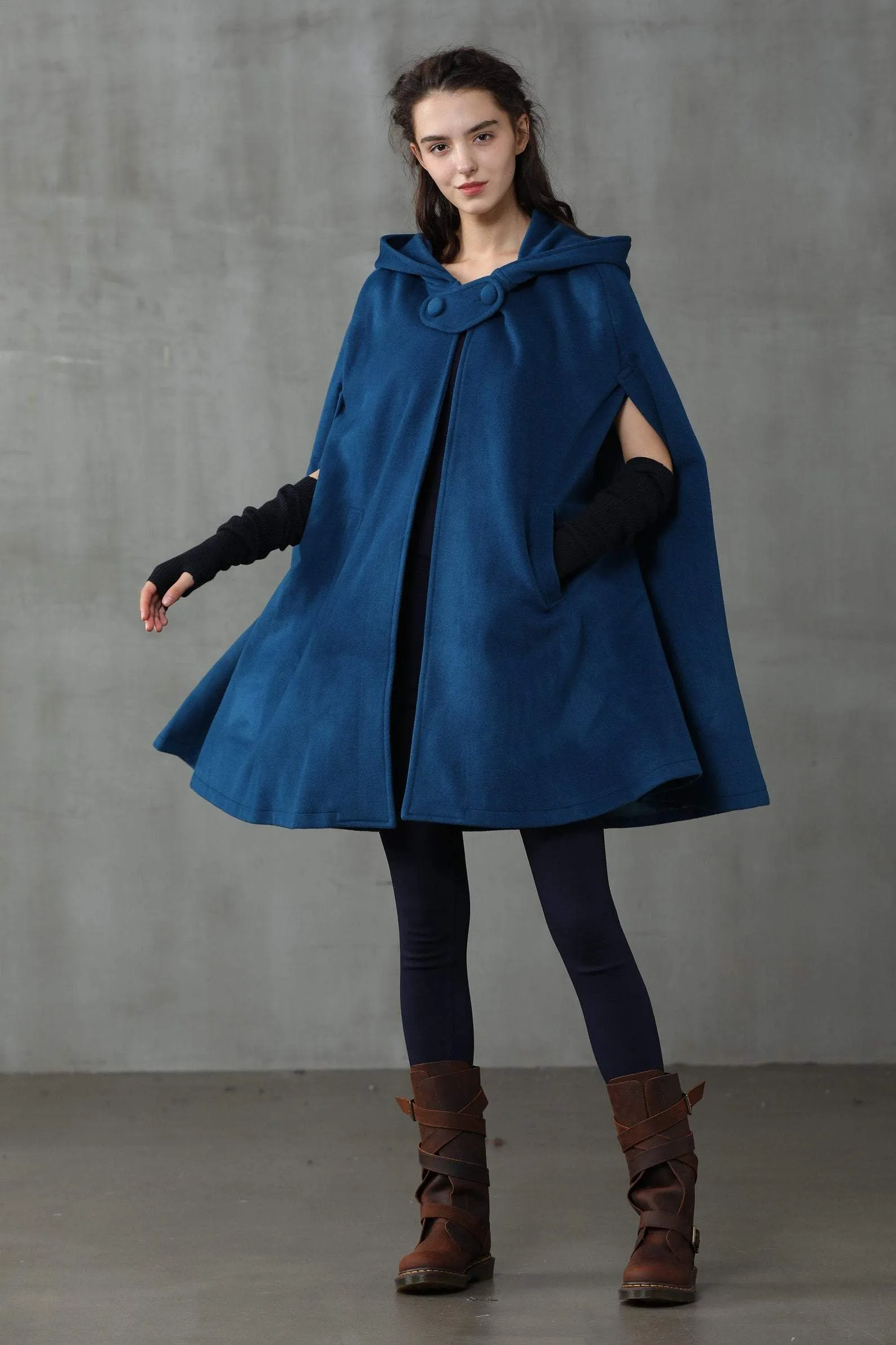 The New Yorker | Hooded Cashmere Cape