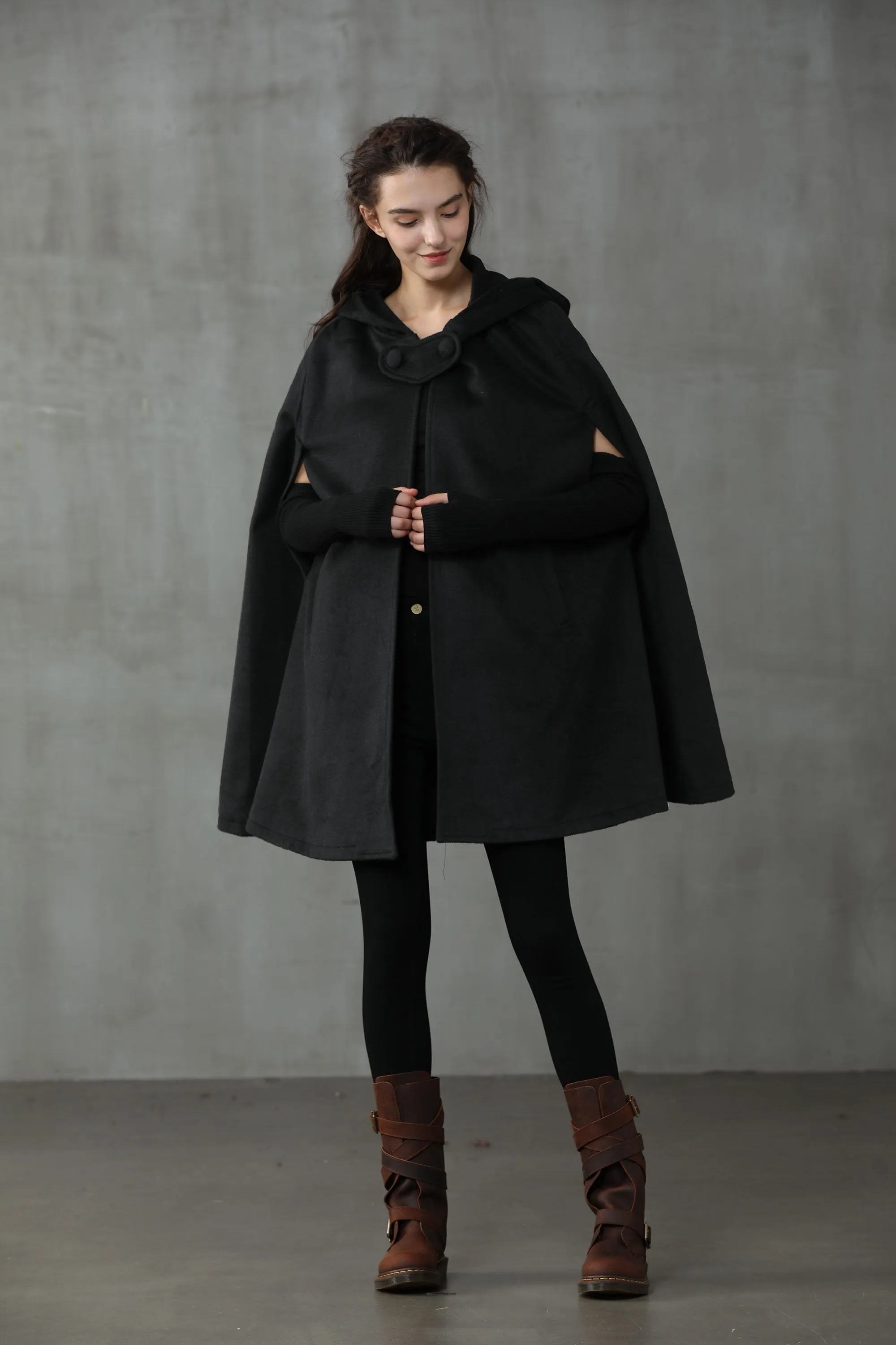 The New Yorker | Hooded Cashmere Cape