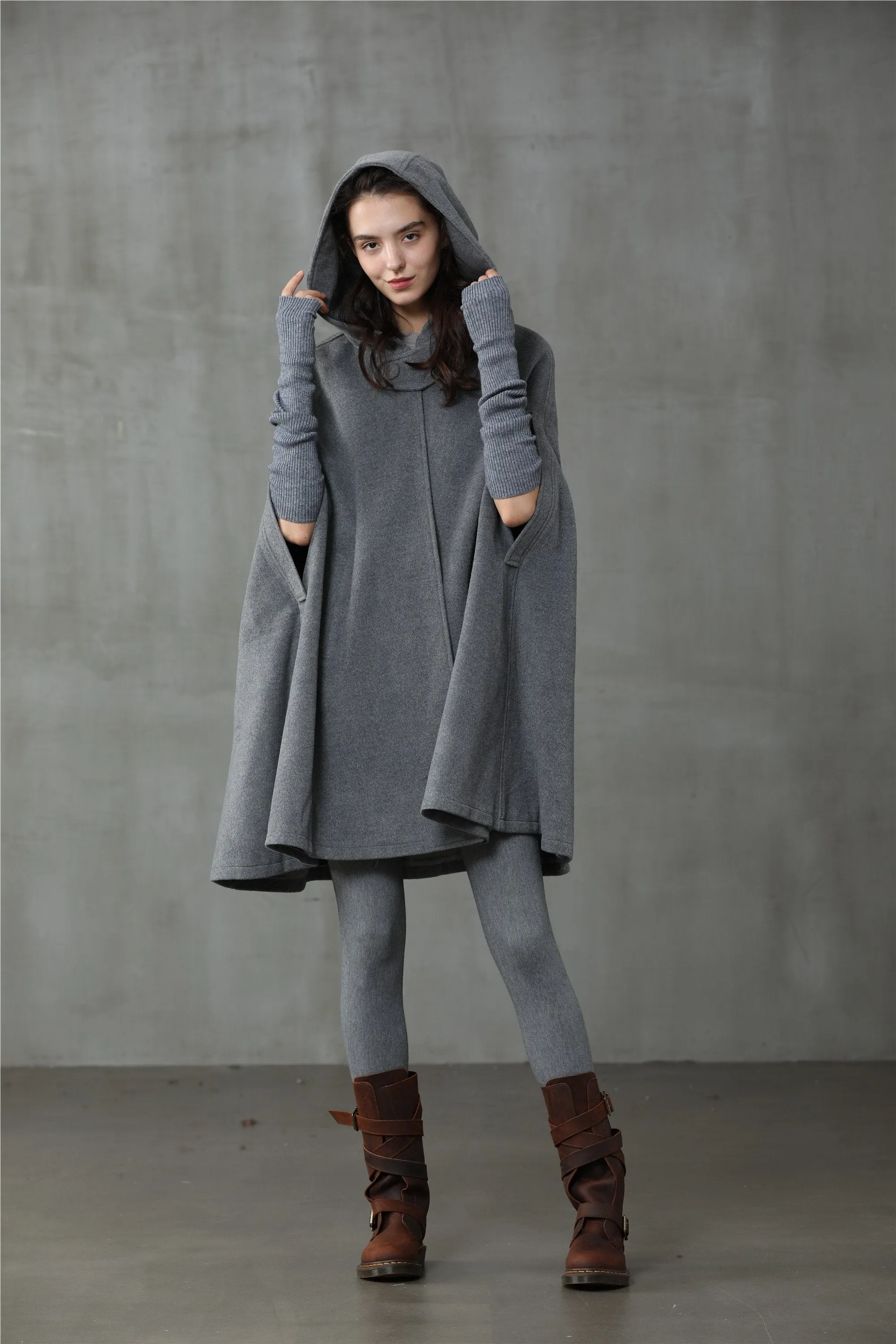 The New Yorker | Hooded Cashmere Cape