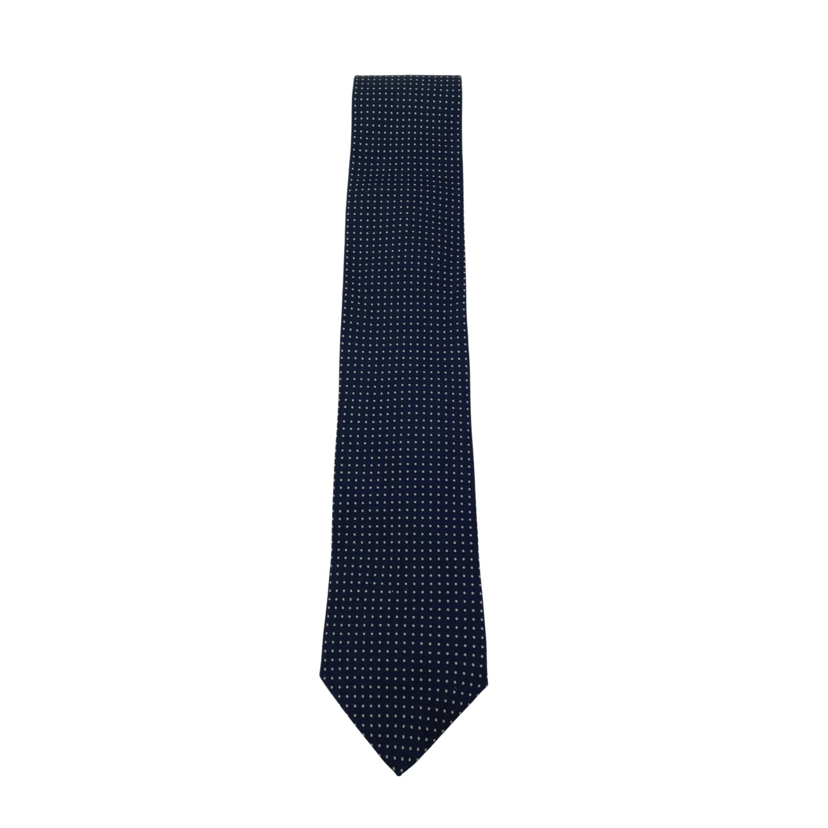 THOMAS PINK Small Spot Printed Silk Tie - Navy & White New w/Tags