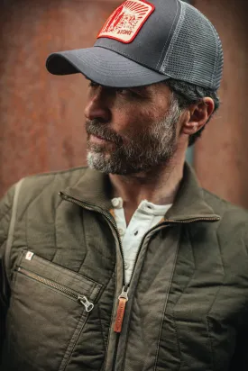 Trucker Badge Cap Grey